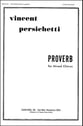 Proverb SATB choral sheet music cover